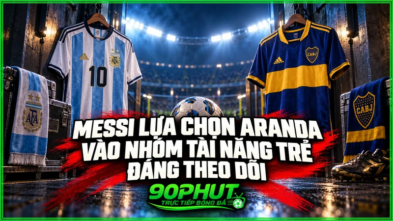 Messi lựa chọn Aranda vào nhóm tài năng trẻ đáng theo dõi